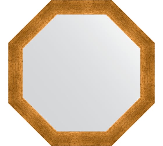 Изображение товара Зеркало в багетной раме EVOFORM травленое золото 59 мм, 60.4x60.4 см BY 3701