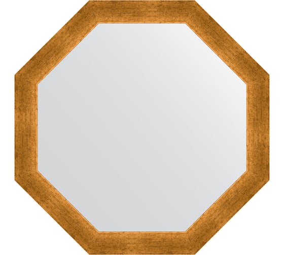 Изображение товара Зеркало в багетной раме EVOFORM травленое золото 59 мм, 65x65 см BY 3974