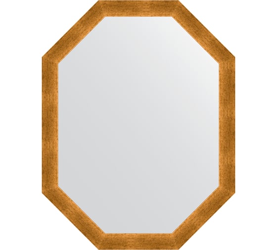 Изображение товара Зеркало в багетной раме EVOFORM травленое золото 59 мм, 70x90 см BY 7040