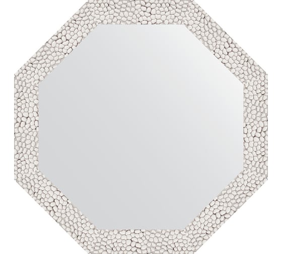 Изображение товара Зеркало в багетной раме EVOFORM чеканка белая 46 мм, 48.2x48.2 см BY 3676