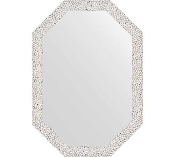 Изображение товара Зеркало в багетной раме EVOFORM чеканка белая 46 мм, 48x68 см BY 7001