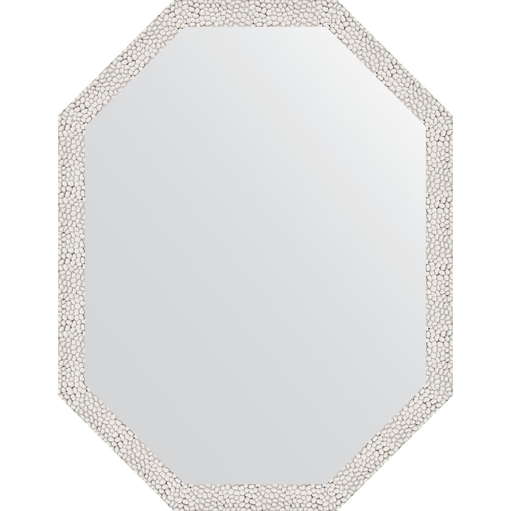 Изображение товара Зеркало в багетной раме EVOFORM чеканка белая 68x88 см многоугольное