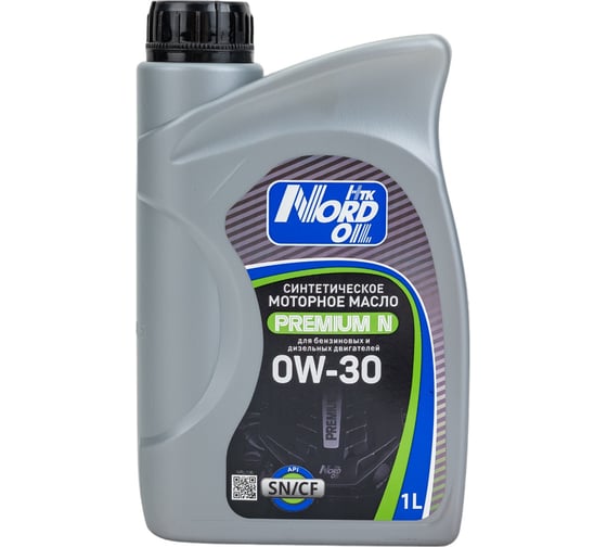 Изображение товара Моторное масло NORD OIL Premium N 0W-30 SN/CF 1 л NRL106