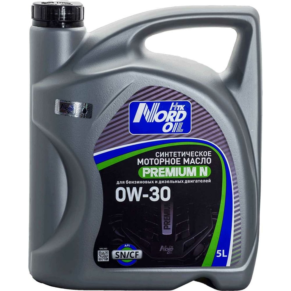 Моторное масло NORD 0W30 NRL093 OIL Premium N 0W-30 SN/CF - фото 1