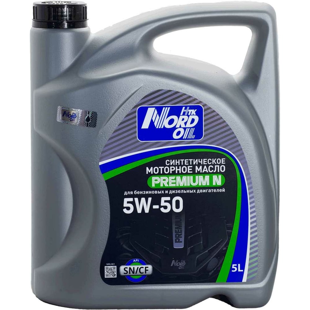 Моторное масло NORD NRL061 OIL Premium N 5W-50 SN/CF - фото 1