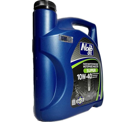 Изображение товара Моторное масло NORD OIL Super 10W-40 SG/CD 4л NRL038