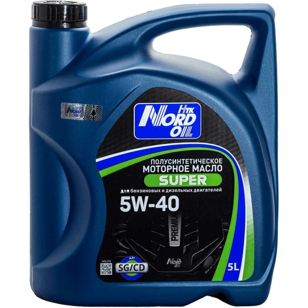 Моторное масло NORD 5W40 NRL078 OIL Super 5W-40 SG/CD - фото 1