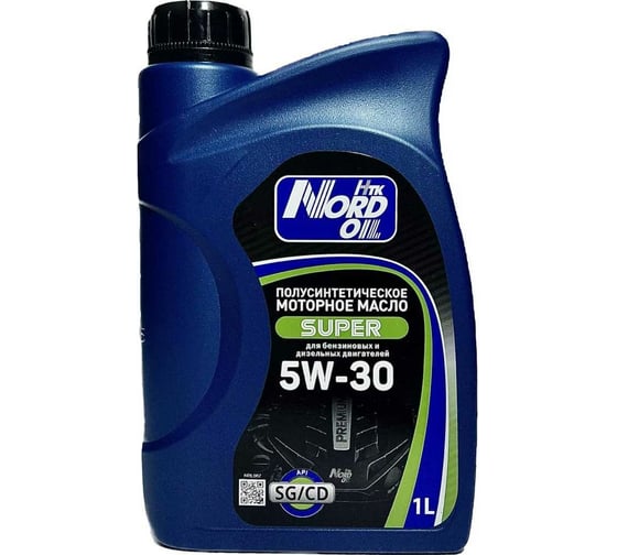 Изображение товара Моторное масло NORD OIL Super 5W-30 SG/CD 1л NRL087