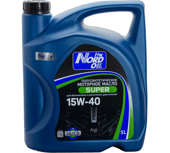 Изображение товара Моторное масло NORD OIL Super 15W-40 SG/CD 5л NRL080