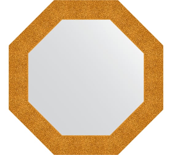 Изображение товара Зеркало в багетной раме EVOFORM чеканка золотая 90 мм, 71x71 см BY 7351