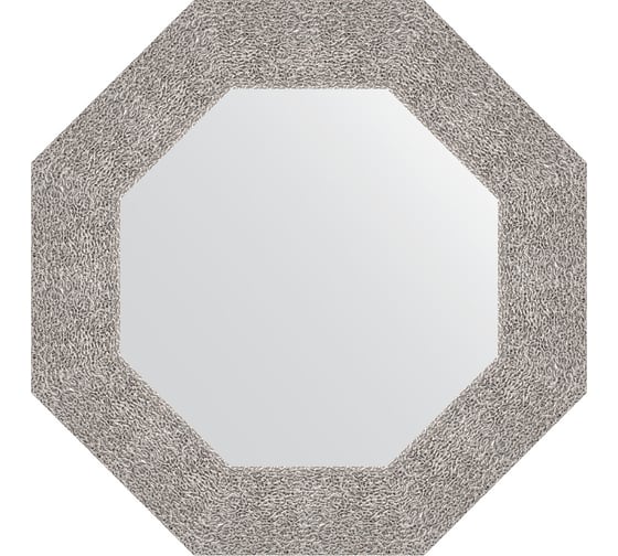 Изображение товара Зеркало в багетной раме EVOFORM чеканка серебряная 90 мм, 56.6x56.6 см BY 3802