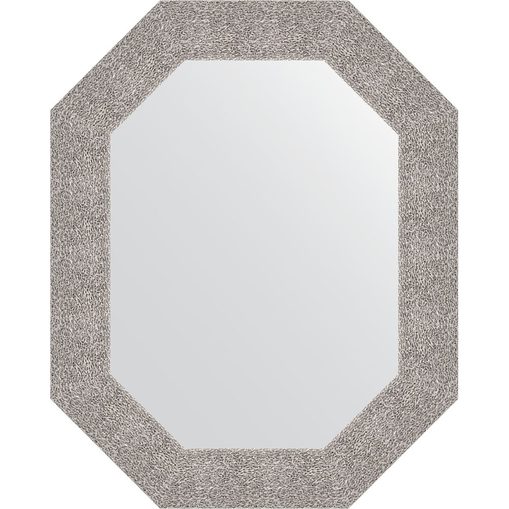 Изображение товара Зеркало в багетной раме EVOFORM чеканка серебряная 90 мм 58x43 см OCTAGON