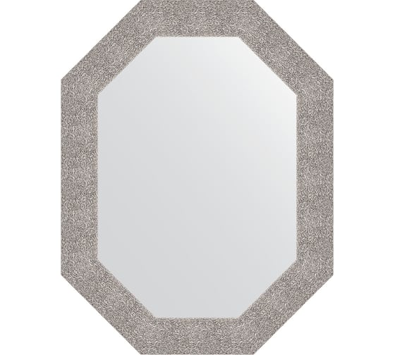 Изображение товара Зеркало в багетной раме EVOFORM чеканка серебряная 90 мм, 66x86 см BY 7187