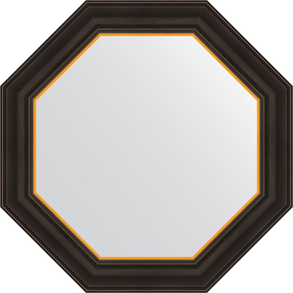 Изображение товара Зеркало в багетной раме EVOFORM черное дерево с золотом 58x58 см BY 7402