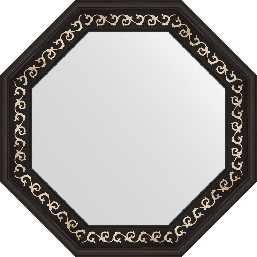 Изображение товара Зеркало в багетной раме EVOFORM черный ардеко 65x65 см многоугольное