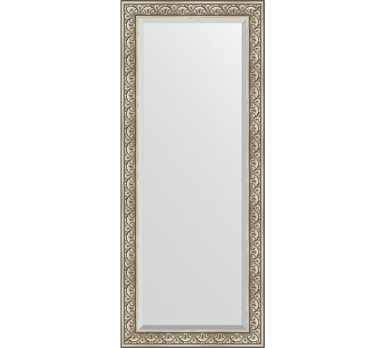 Изображение товара Напольное зеркало с фацетом в багетной раме EVOFORM барокко серебро 106 мм, 85x205 см BY 6134
