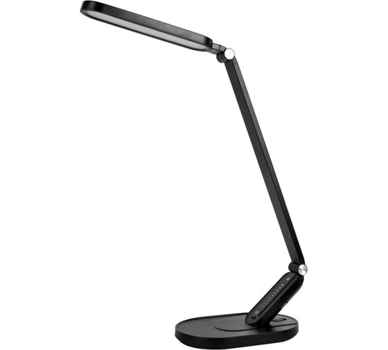 Изображение товара Светильник Camelion черный, LED, настольный, 10Вт, 230В, 750лм, сенсорный, регулировка яркости и цветовой температуры, USB-5В,1А KD-859 C02 13535