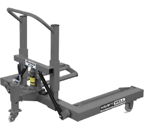 Изображение товара Гидравлическая тележка KraftWell г/п 500 кг, для снятия колес грузовых автомобилей KRW-WD5