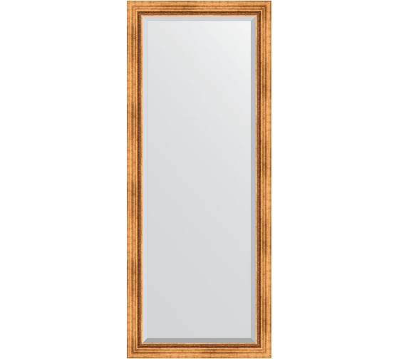 Изображение товара Напольное зеркало с фацетом в багетной раме EVOFORM римское золото 88 мм, 81x201 см BY 6117