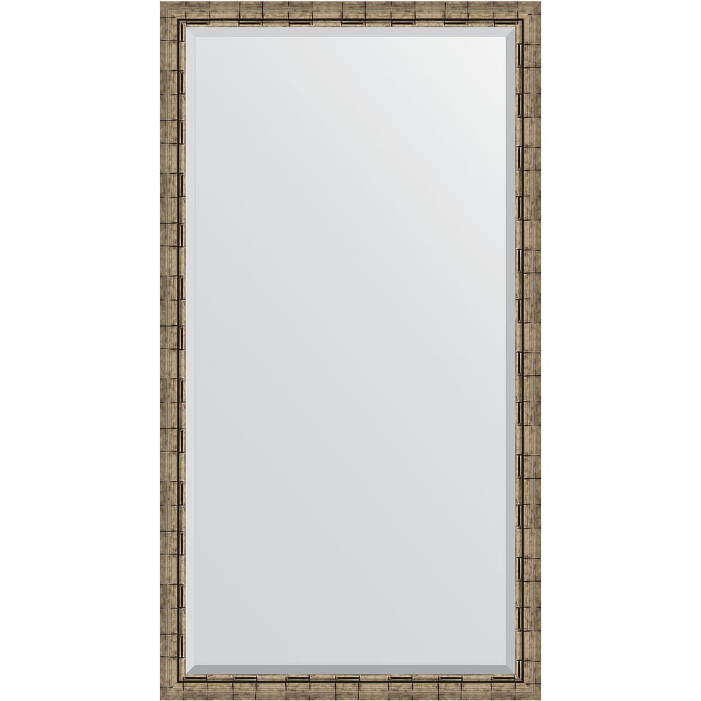 Изображение товара Напольное зеркало с фацетом в багетной раме EVOFORM серебряный бамбук 1834x934 мм