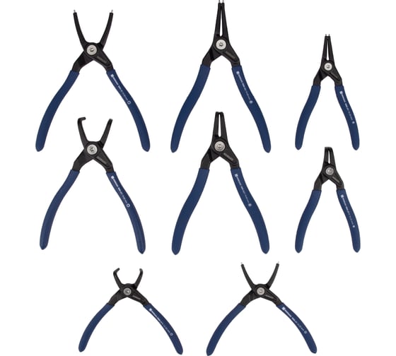 Изображение товара Набор съемников стопорных колец NORGAU 10-60мм, 8 пр. 071508018