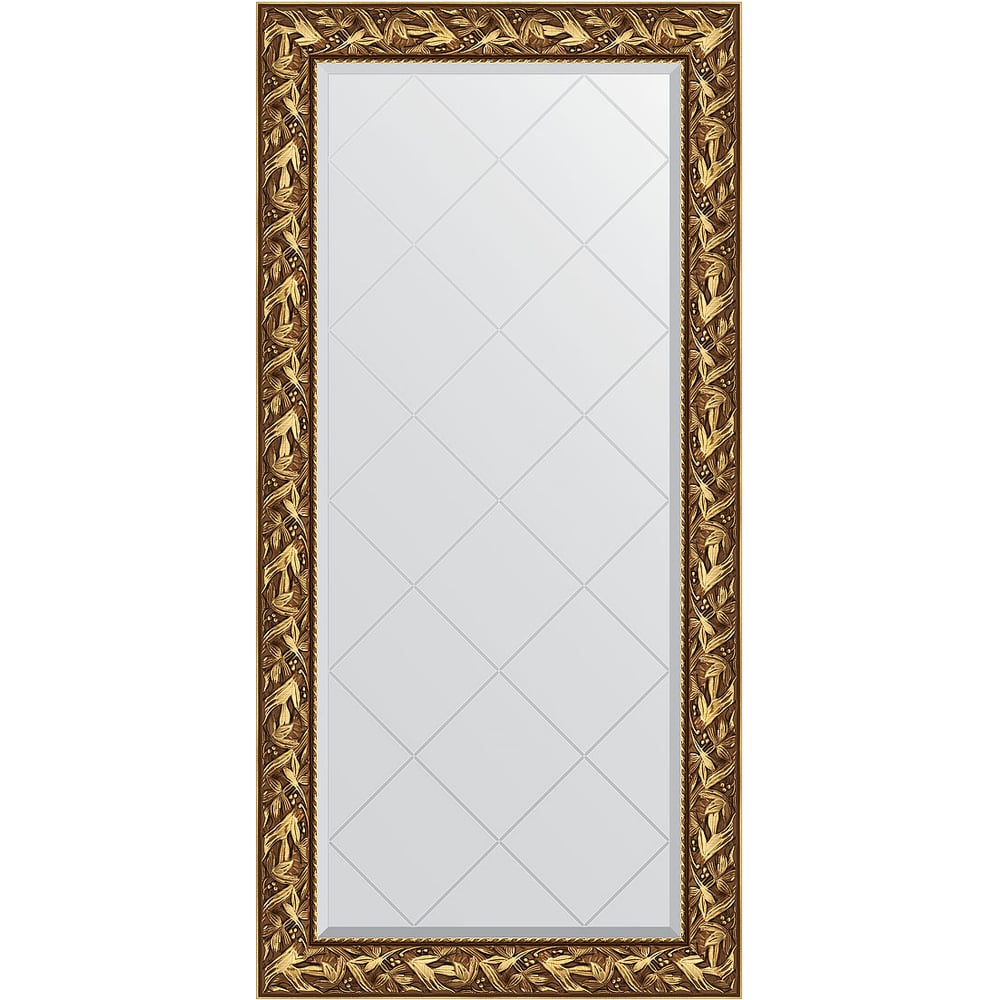 Изображение товара Зеркало с гравировкой в багетной раме EVOFORM Византия золото 99 мм 79x161 см