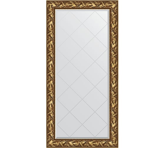 Изображение товара Зеркало с гравировкой в багетной раме EVOFORM византия золото 99 мм, 79x161 см BY 4285