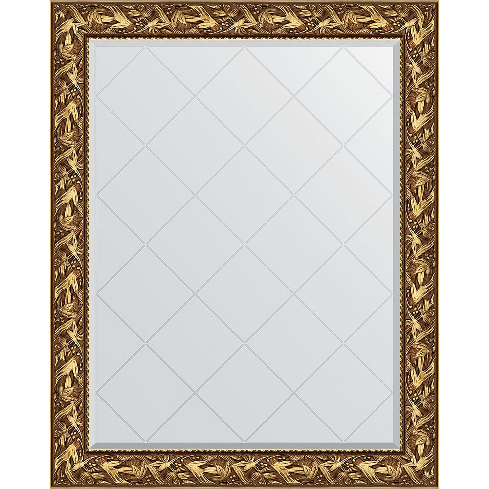 Изображение товара Зеркало с гравировкой в багетной раме EVOFORM Византия золото 99x124 см BY 4371