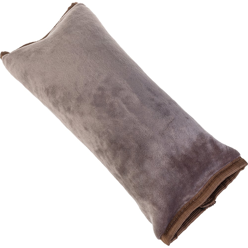 Подушка детская на ремень безопасности коричневая SKYWAY детская подушка для путешествий мишка