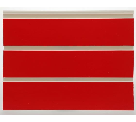 Изображение товара Торговая панель AGIS ПВХ, 240х1200х16 мм, красный, 10 шт. 10.05.16.24.120