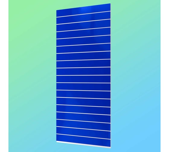 Изображение товара Торговая панель AGIS ПВХ, 240х1200х16 мм, синий, 10 шт. 10.03.16.24.120