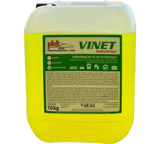 Изображение товара Универсальное средство для очистки салона Atas VINET концентрат, 10 кг 6692