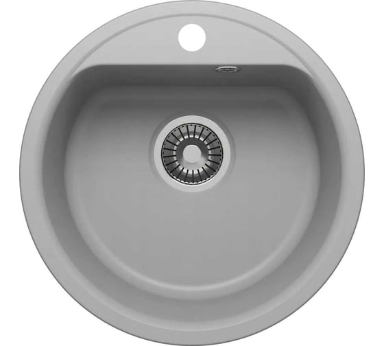 Изображение товара Кухонная мойка uperwood из искусственного камня UPD-101_круглая, цвет дым 391020205