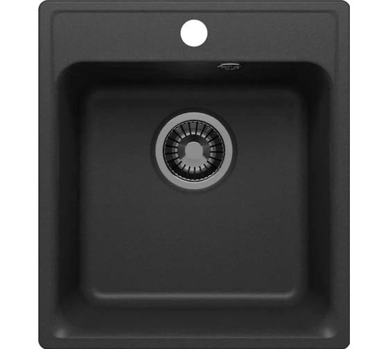Изображение товара Кухонная мойка uperwood из искусственного камня UPD-406_прямоугольная, цвет уголь 391020200