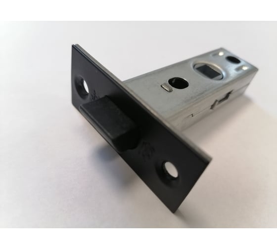 Изображение товара Межкомнатная пластиковая защелка Вантаж черная P45BL