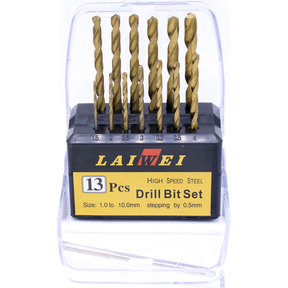 Изображение товара Набор сверл по металлу LA-MHZ-13 13 шт Tideway для прочного сверления металла