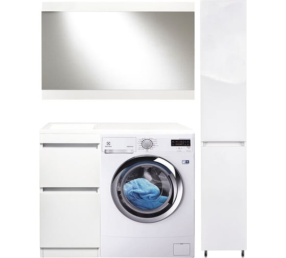 Изображение товара Напольная тумба Style Line "Даллас 100", Люкс белая, PLUS, ЭМАЛЬ СС-00002346