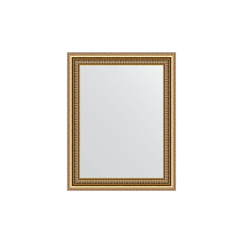 Изображение товара Зеркало EVOFORM в багетной раме - бусы золотые 46 mm (38x48 cm) 1344