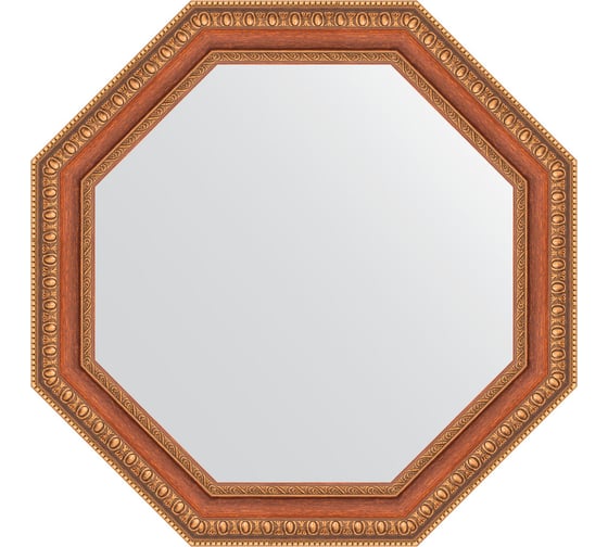 Изображение товара Зеркало EVOFORM в багетной раме - бронзовые бусы на дереве 60 mm (51,6x51,6 cm) 3712