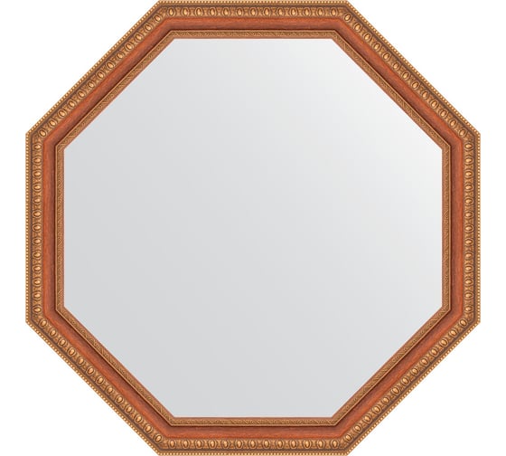 Изображение товара Зеркало EVOFORM в багетной раме - бронзовые бусы на дереве 60 mm (71,6x71,6 cm) 3714