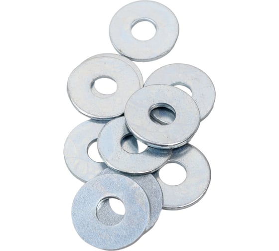 Изображение товара Увеличенная шайба КРЕП-КОМП цинк, DIN 9021, м6, 100 шт. шу6мф