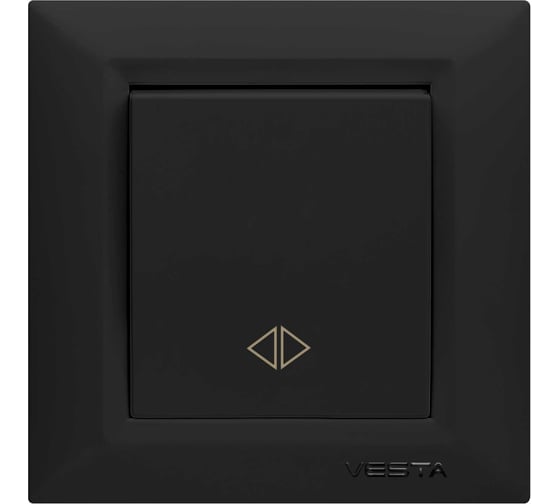 Изображение товара Выключатель Metronex Electric Roma реверсивный Черный FVK010108CMT