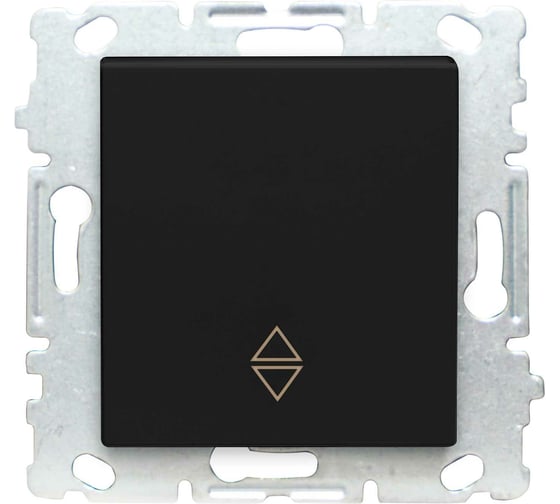 Изображение товара Выключатель Metronex Electric Roma реверсивный без рамки Черный FVK010113CMT