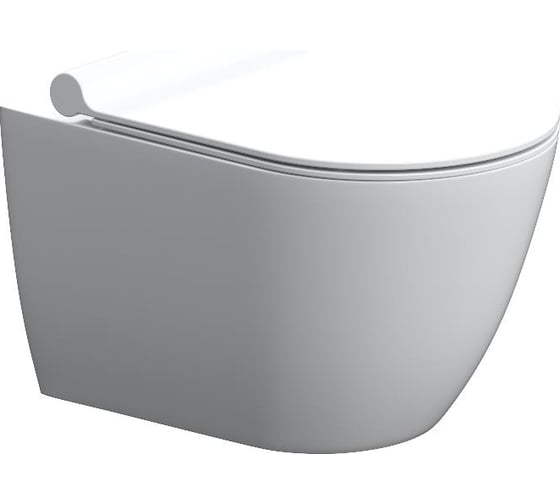 Изображение товара Подвесной унитаз Damixa Scandinavian Pure без ободка с сиденьем микролифт DX36C1701SC