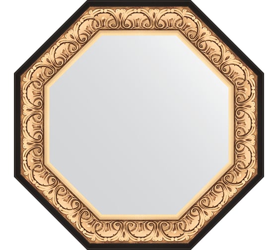 Изображение товара Зеркало EVOFORM в багетной раме - барокко золото 106 mm (75x75 cm) 7381