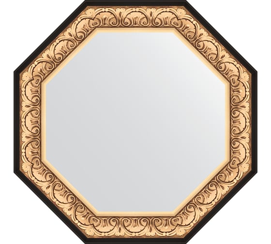 Изображение товара Зеркало EVOFORM в багетной раме - барокко золото 106 mm (80,4x80,4 cm) 3846