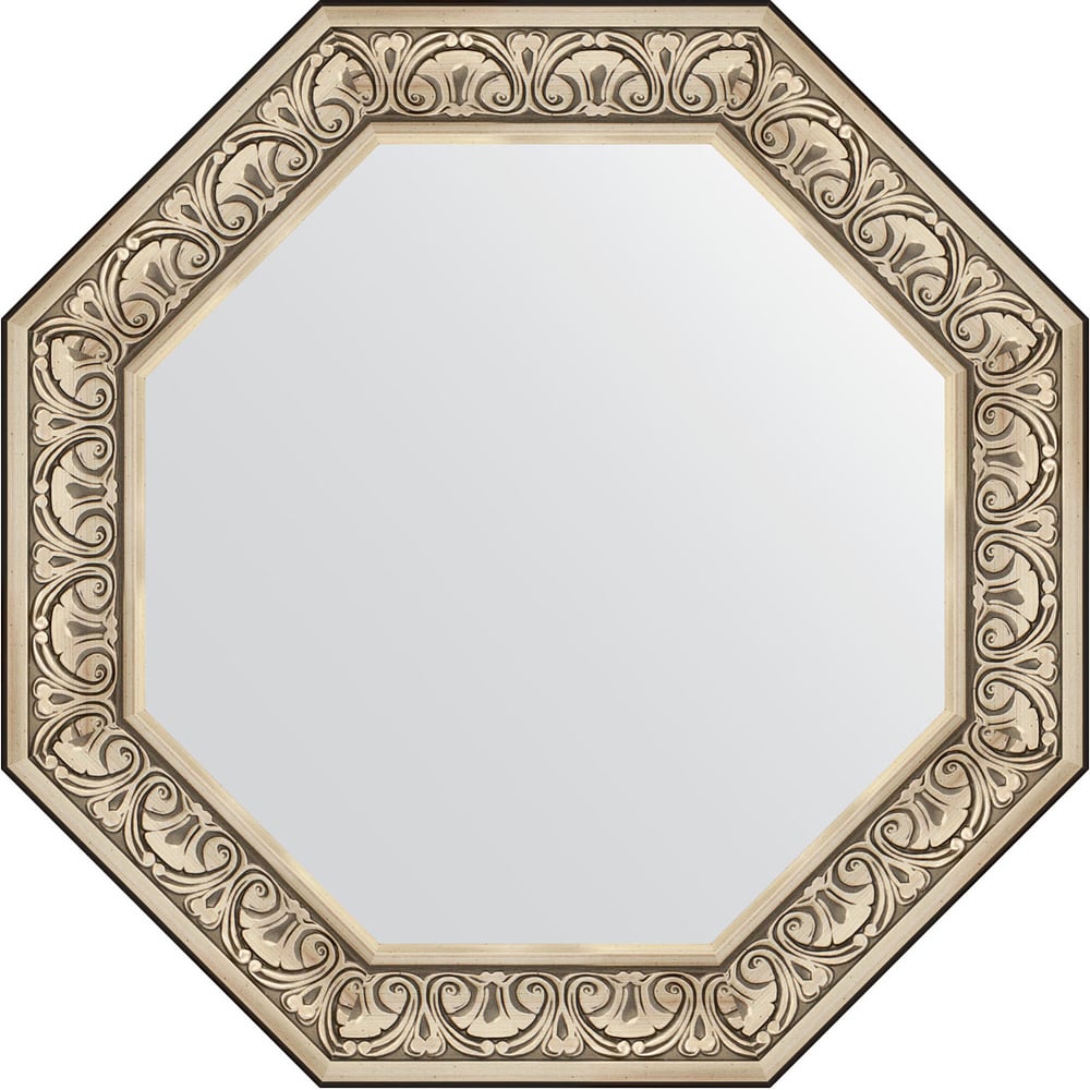Изображение товара Зеркало EVOFORM в багетной раме серия OCTAGON серебро 80,4x80,4 см