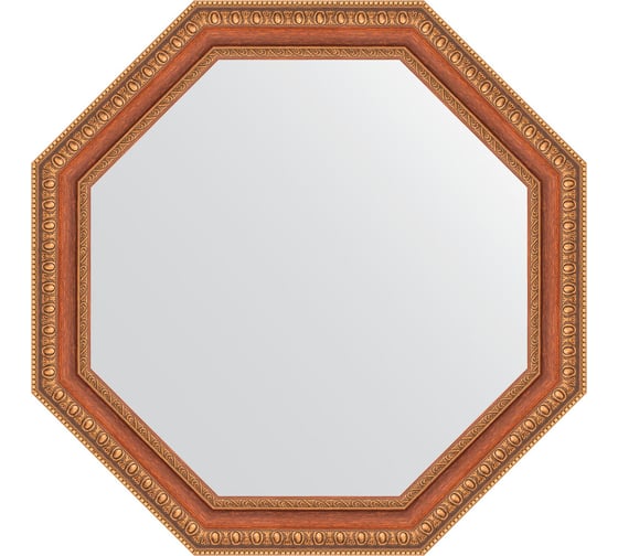 Изображение товара Зеркало EVOFORM в багетной раме - бронзовые бусы на дереве 60 mm (56x56 cm) 3981