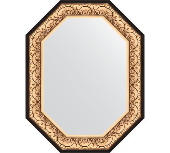 Изображение товара Зеркало EVOFORM в багетной раме - барокко золото 106 mm (70x90 cm) 7243