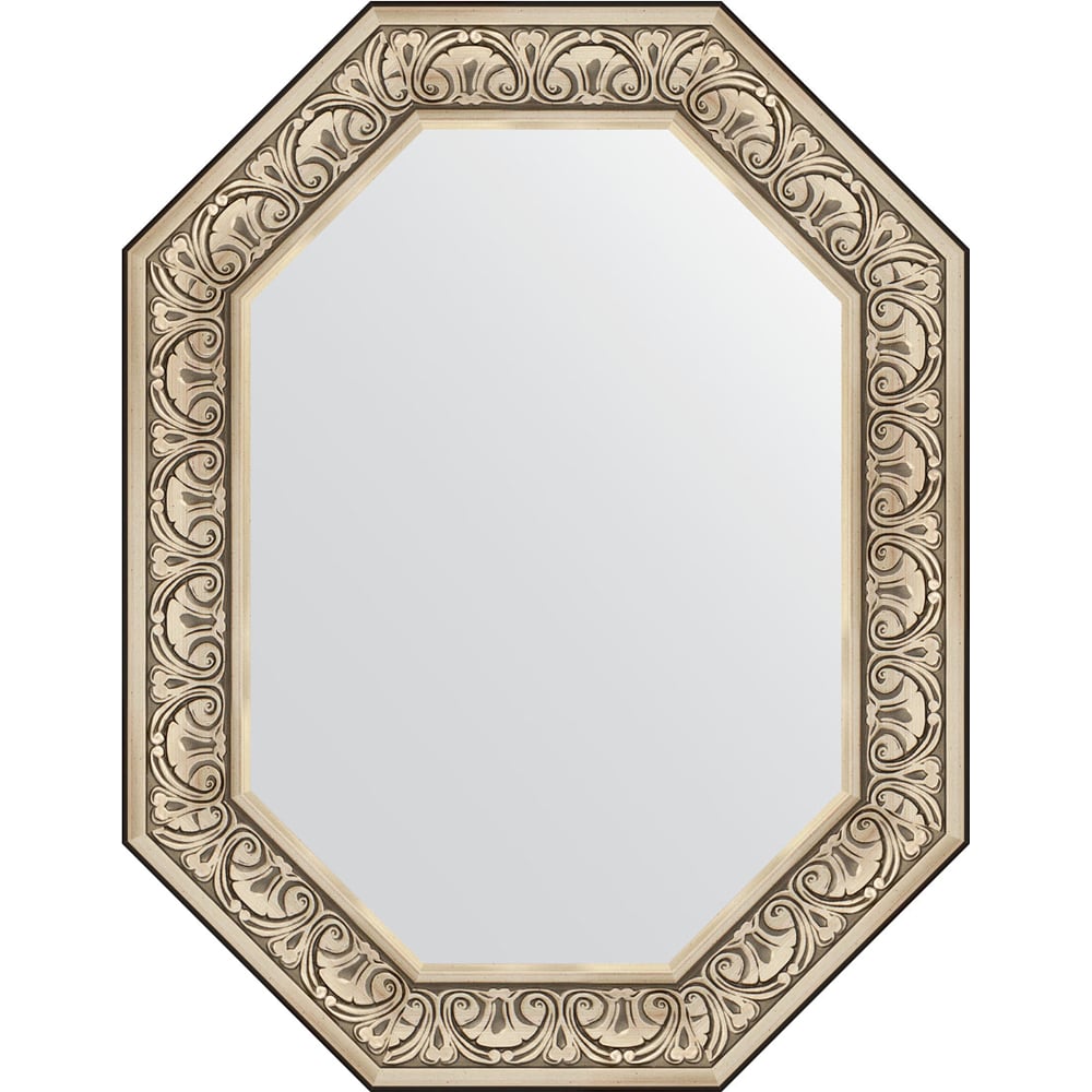 Изображение товара Зеркало EVOFORM в багетной раме серии OCTAGON серебро 70x90 см